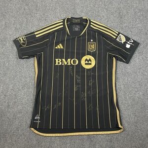 Adidas Los Angeles Football Club 2024 Primary Signed Jersey Black Size Large